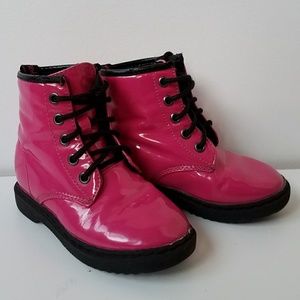 Hot Pink I Love YoKids Welma Combat Boots